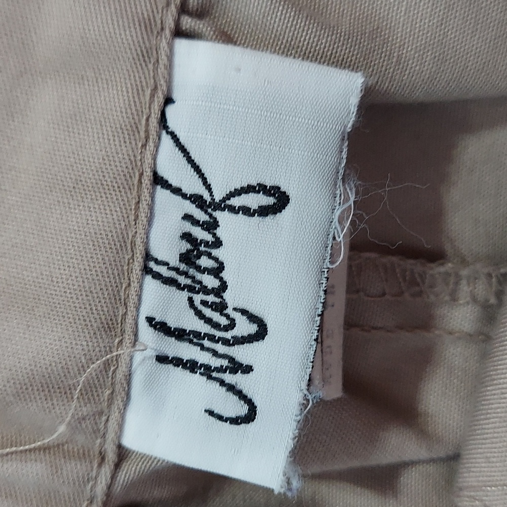 Malouf Khaki Circle Skirt Front Button Down Vintage Size 16 Inv 477 - Picture 6 of 9
